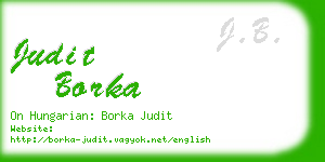 judit borka business card